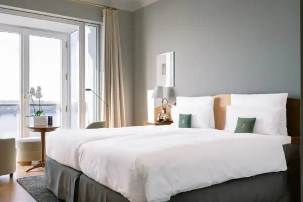Suite im Hotel Louis C. Jacob mit Elbblick.